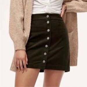 Aritzia Wilfred Free Karmen mini skirt corduroy size 2